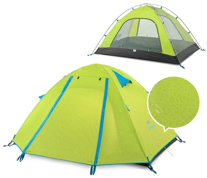 Намет двомісний Naturehike P-Series NH18Z022-P 210T/65D Світло-салатовий (6975641887782) - зображення 3