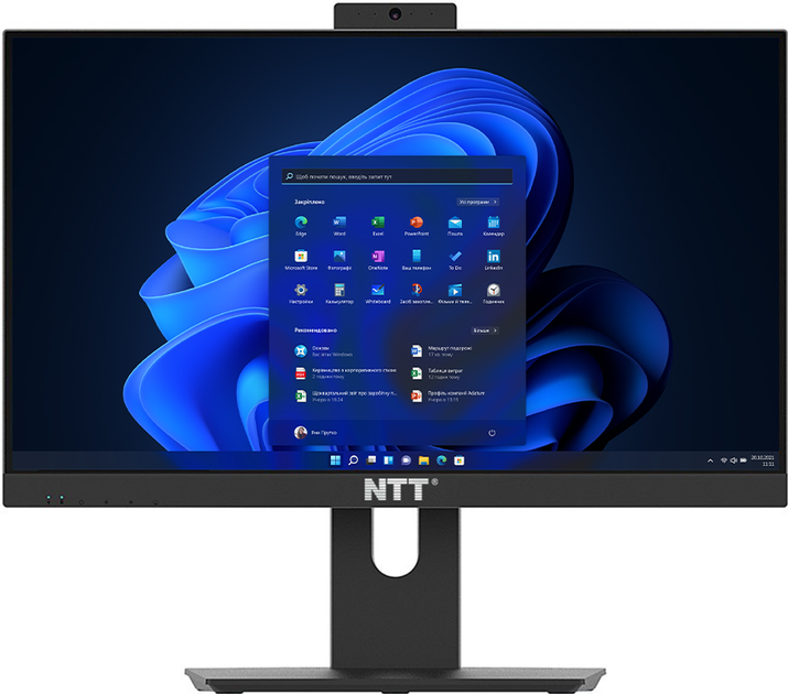 Моноблок NTT AiO 23.8 (ZKQ-i313T24-P03P) Black - зображення 1