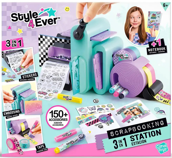Набір Canal Toys DiY Style 4 Ever Фабрика Скрапбукінга (3555801287893) - зображення 12