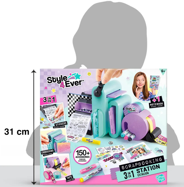 Набір Canal Toys DiY Style 4 Ever Фабрика Скрапбукінга (3555801287893) - зображення 14