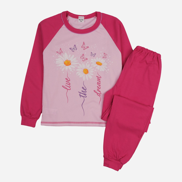 Piżama dziecięca dla dziewczynki Tup Tup 101312DZ-2200 128 cm Różowa (5907744490355) - obraz 1