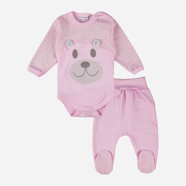 Дитячий комплект (боді + повзунки) для новонароджених для дівчинки Tup Tup T22B103-2200 62 см Рожевий (5901845293815) - зображення 1