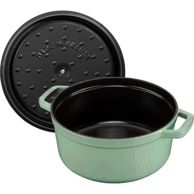 Каструля чавунна кругла Staub з кришкою м'ятна 2.6 л (40508-704-0) - зображення 2