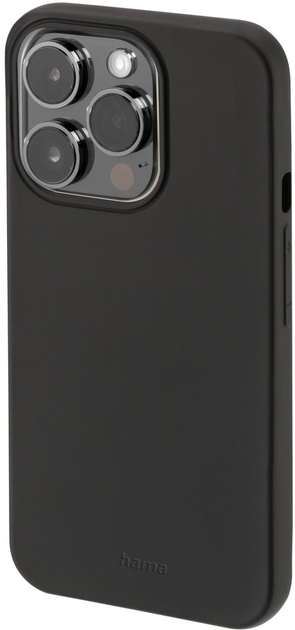 Etui plecki Hama Finest Sense do Apple iPhone 14 Pro Black (4047443494726) - obraz 1