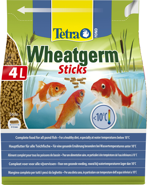 Karma dla ryb stawowych Tetra Pond Wheatgerm Sticks w pałeczkach 4 l (4004218169968) - obraz 1