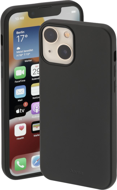 Панель Hama Finest Feel для Apple iPhone 14 Plus Black (4047443495990) - зображення 1
