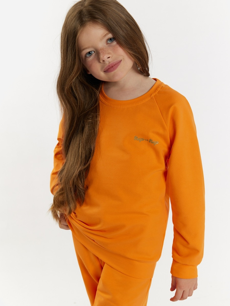 Dres młodzieżowy dziewczęcy (bluza bez kaptura + spodnie) Tup Tup 101408-4610 140 cm Pomarańczowy (5907744491390) - obraz 3