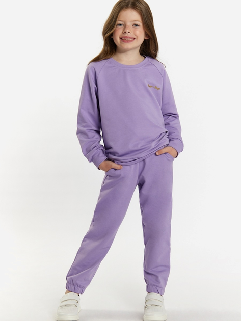 Підлітковий спортивний костюм (світшот + штани) для дівчинки Tup Tup 101411-2510 140 см Фіолетовий (5907744491697) - зображення 1
