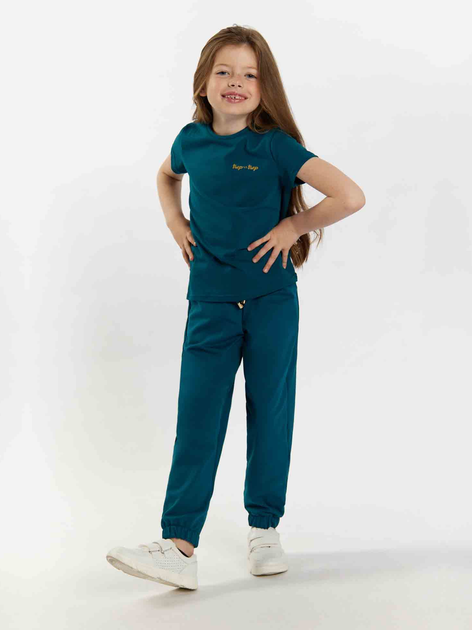 Koszulka dziecięca dla dziewczynki Tup Tup 101500-3210 122 cm Turkusowa (5907744499891) - obraz 1