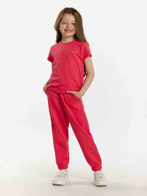 Koszulka dziecięca dla dziewczynki Tup Tup 101500-2010 110 cm Koralowa (5907744499976) - obraz 1