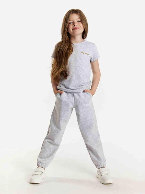 Підліткова футболка для дівчинки Tup Tup 101500-8110 158 см Сіра (5907744500153) - зображення 1