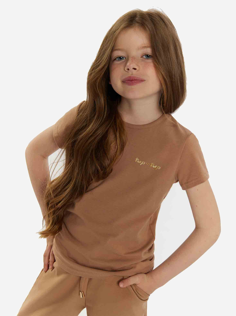Koszulka dziecięca dla dziewczynki Tup Tup 101500-1070 116 cm Jasnobrązowa (5907744500184) - obraz 1