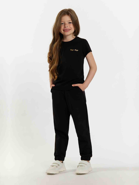 Koszulka młodzieżowa dziewczęca Tup Tup 101500-1010 146 cm Czarna (5907744500436) - obraz 1
