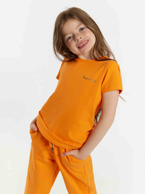 Koszulka dziecięca dla dziewczynki Tup Tup 101500-4610 110 cm Pomarańczowa (5907744500474) - obraz 1