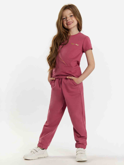 Дитяча футболка для дівчинки Tup Tup 101500-2000 122 см Темно-рожева (5907744500597) - зображення 2