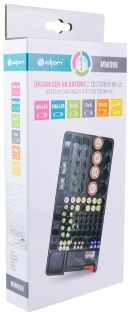 Organizer na baterie z testerem DPM MW098 (5906881209950) - obraz 12