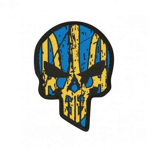 Нашивка Ukrainian Punisher M-Tac (Жаккард) - зображення 1