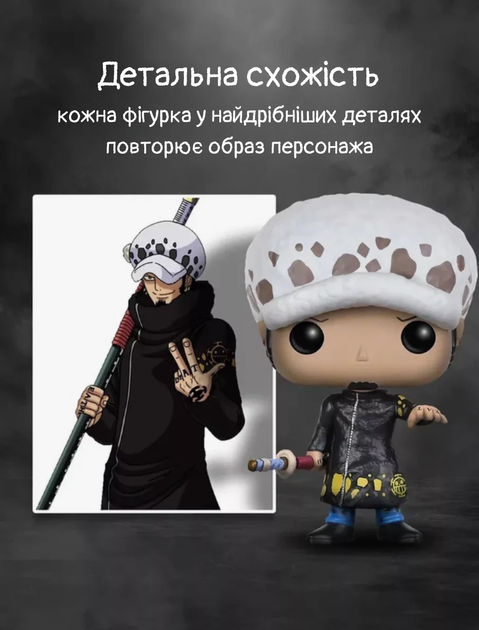 Ван Пис фигурка Трафальгар Ло Funko Pop Фанко Поп One Piece