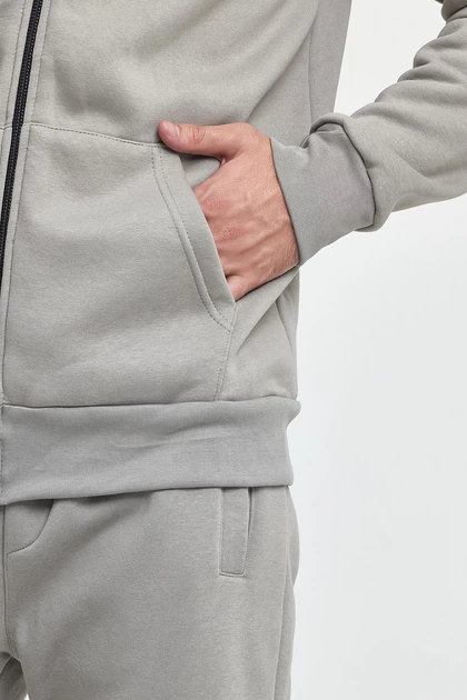 Кофта на замке спортивная флис Trend Collection 6164 светло-серый (BOYALI GRI) 2XL - Фото 7 Кофта на замке спортивная флис Trend Collection 6164 светло-серый (BOYALI GRI) 2XL - изображение 7