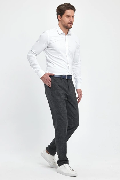 Штани slim fit Trend Collection 006 чорно-сірий (COL. 6) 30 - Фото 4 Штани slim fit Trend Collection 006 чорно-сірий (COL. 6) 30 - зображення 4
