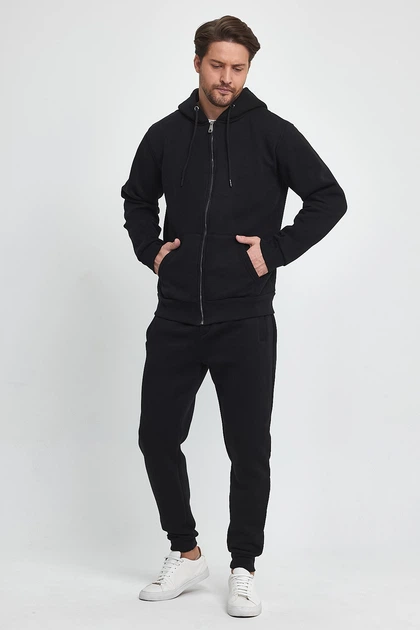 Кофта на замке спортивная флис Trend Collection 6164 черный (SIYAH) L - Фото 10 Кофта на замке спортивная флис Trend Collection 6164 черный (SIYAH) L - изображение 10