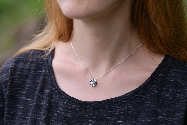 Срібний кулон "Спіраль" з ланцюжком 50 см (АРТ. №263/50) Dadiverin Jewelry - зображення 4