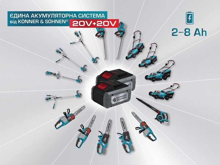 Газонокосилка аккумуляторная Konner&Sohnen KS 43LM-40V (без АКБ и ЗУ) - изображение 2
