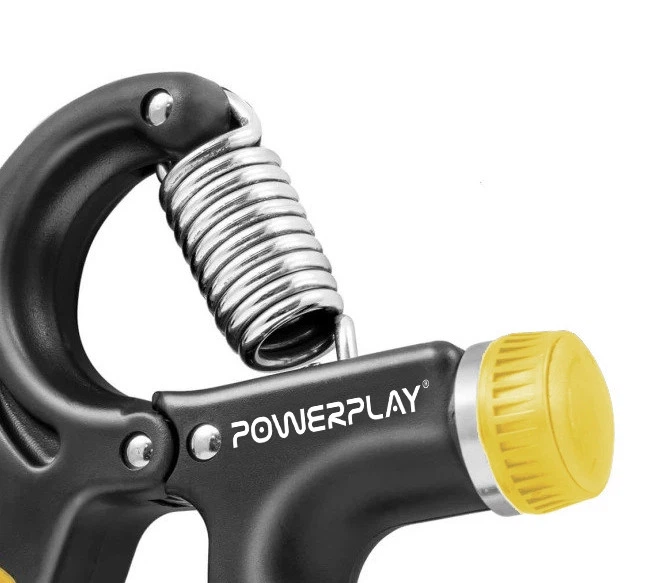 Еспандер кистьовий PowerPlay PP-4323 з регульованим навантаженням 10-40 кг. Strength Grip Чорно-жовтий - изображение 3