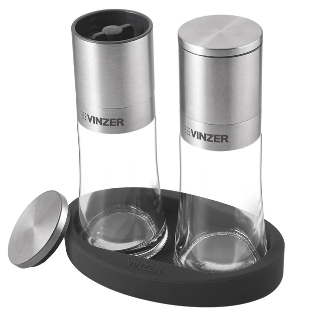 Набор мельниц для соли и перца Vinzer Graphite Collection (стальной) - изображение 2
