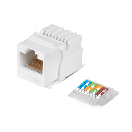 Модуль узкий Keystone Jack RJ-45 кат.6 FTP - Фото 1 Модуль узкий Keystone Jack RJ-45 кат.6 FTP - изображение 1