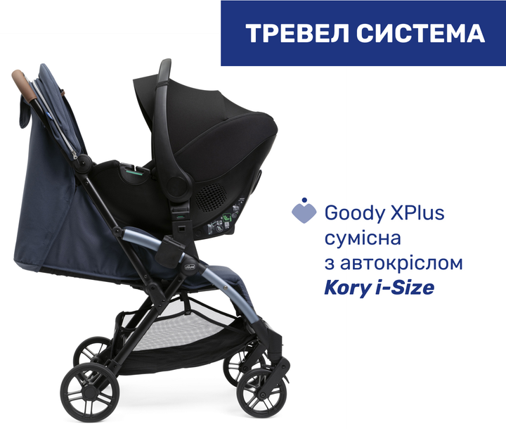 Прогулочная коляска Chicco Goody XPlus Синяя (87040.38.07) - изображение 6