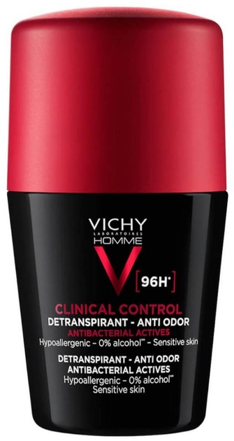 Antyperspirant Vichy Homme Clinical Control 96H dla mężczyzn w kulce 50 ml (3337875805025) - obraz 1