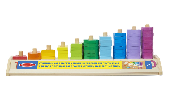 Zestaw zabawek Melissa and Doug Counting Shape Stacker (772192750) - obraz 1