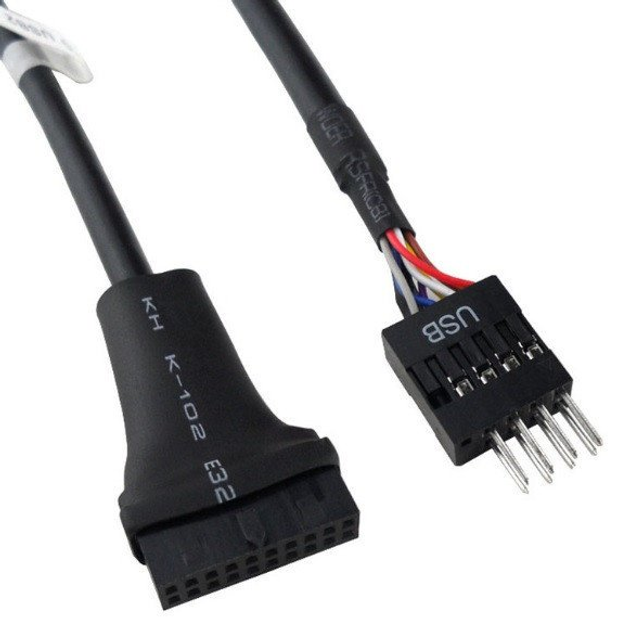 Переходник USB 3.0 USB 2.0 для материнской платы, 20pin (мама) to 8 pin ...