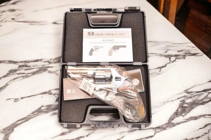 Револьвер Флобера Voltran Ekol Viper 3" (хром / пластик) - зображення 2
