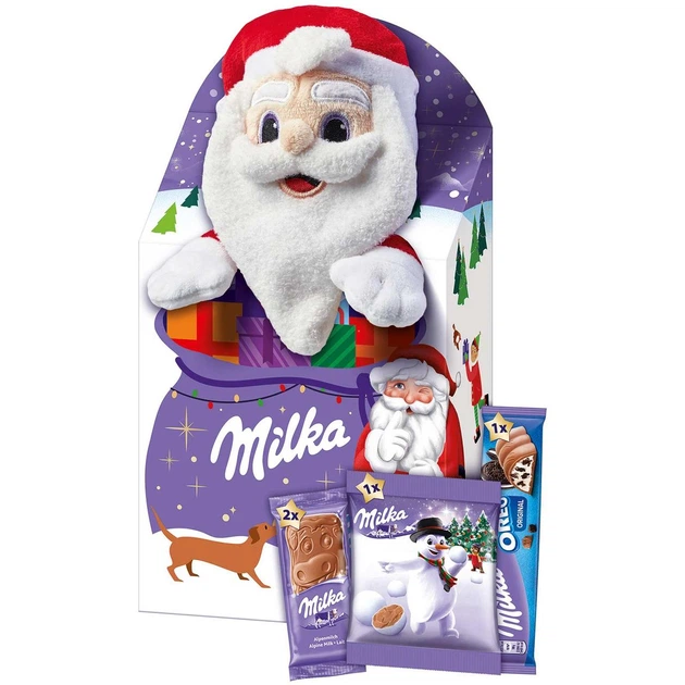 Новорічний набір Мілка з іграшкою та цукерками Milka Magic Mix Santa Санта-Клаус - зображення 2