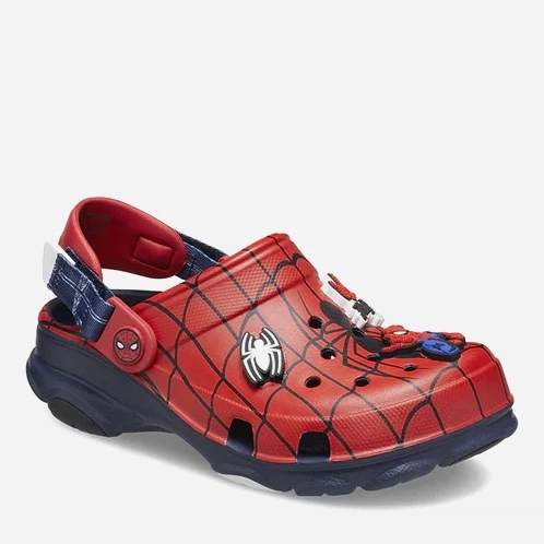 Дитячі крокси-сабо для хлопчика Crocs Team Spiderman All Terain Kids Clog 208786-410 32-33 (J13) Червоний/Темно-синій (196265386963) - зображення 2