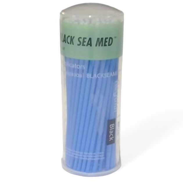 Мікроаплікатори стоматологічні одноразові Black Sea Med №3 (блакитні) 100 штук - зображення 2