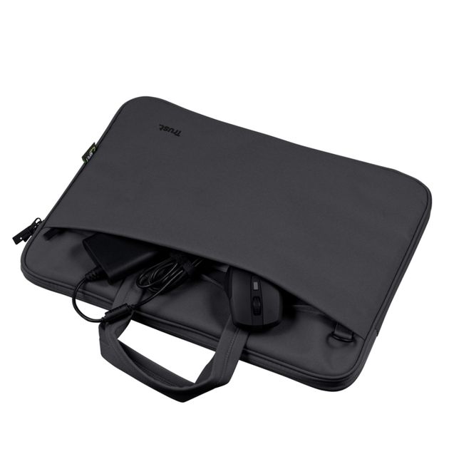 Сумка для ноутбука 16" Trust Bologna Slim Bag Черный (24447) - изображение 5