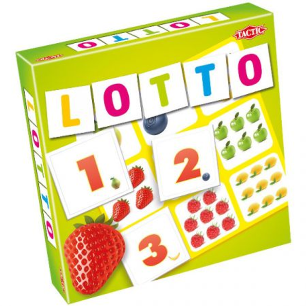 Настільна гра Tactic Lotto Числа та фрукти (6416739526775) - зображення 1