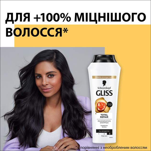 Шампунь Gliss Kur Total Repair 400 мл (9000100549493) - изображение 2