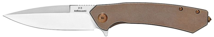 Нож складной Adimanti by Ganzo (Skimen design) титановый Коричневый (Skimen-TBZ) - изображение 2