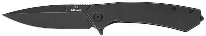 Нож складной Adimanti by Ganzo (Skimen design) титановый Черный (Skimen-TBK) - изображение 2