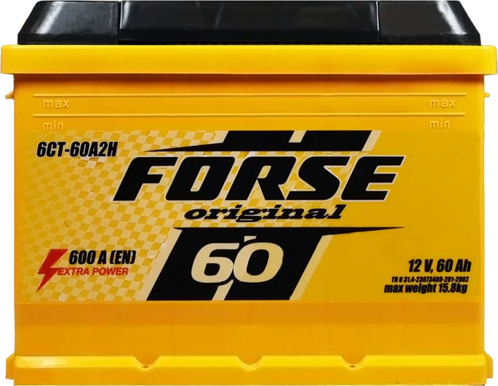 Автомобильный аккумулятор Forse 60 Ач (-/+) 600 A (ZN2918) – фото ...