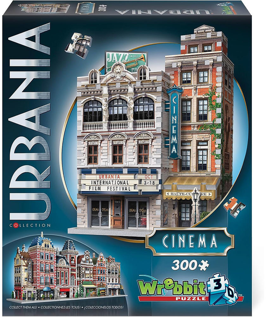 3D Puzzle Wrebbit 3D Urbania Cinema 300 elementów (0665541005022) - obraz 1