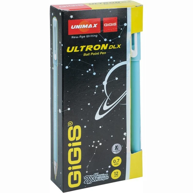 Ручка Unimax Ultron DLX 2x UX-149-02 3км. синяя - Фото 1 Ручка Unimax Ultron DLX 2x UX-149-02 3км. синяя - изображение 1