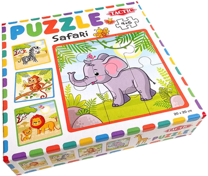 Puzzle Tactic Moje pierwsze puzzle Safari 4 x 6 elementów (6416739566658) - obraz 2