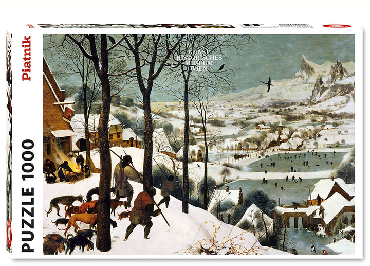 Puzzle Piatnik Bruegel Myśliwi na Śniegu 1000 elementów (9001890552342) - obraz 1