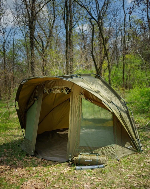 Палатка карповая двухместная Ranger EXP 2-mann Bivvy четырехсезонная 155х300х270 (RA6609) - Фото 7 Палатка карповая двухместная Ranger EXP 2-mann Bivvy четырехсезонная 155х300х270 (RA6609) - изображение 7