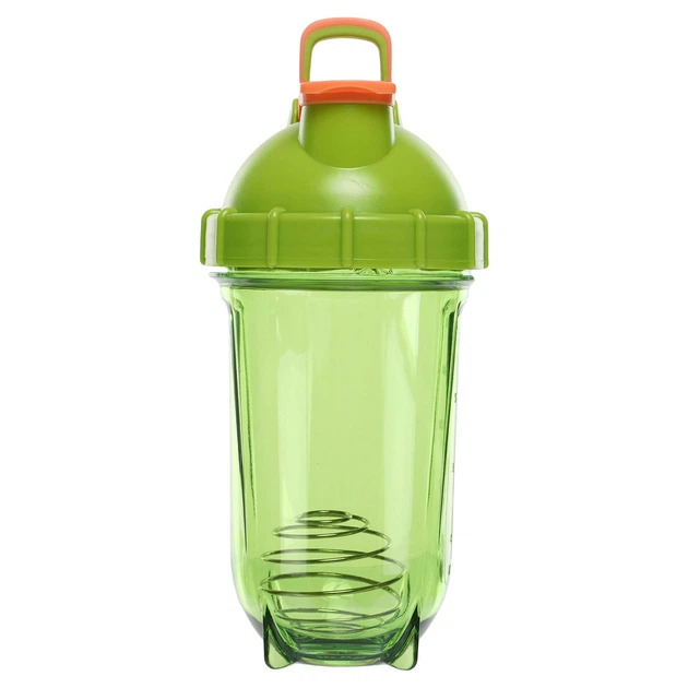 Шейкер для спортивного питания с венчиком Zelart Fit 8638 объем 500 мл Green-Orange - изображение 2